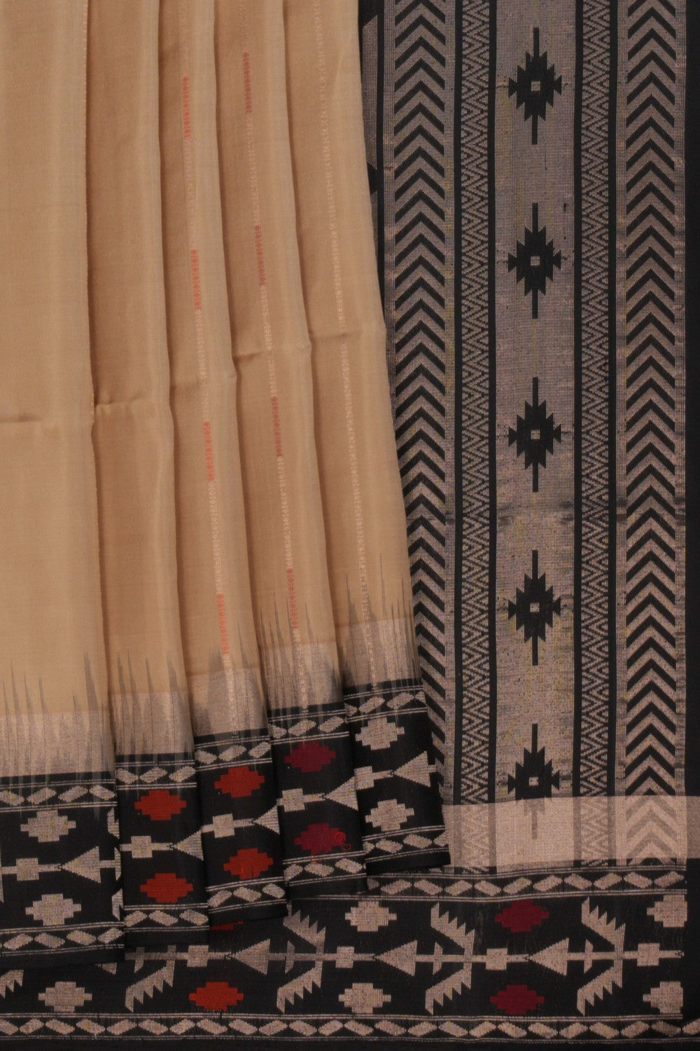 Image of South Silk Beige Saree